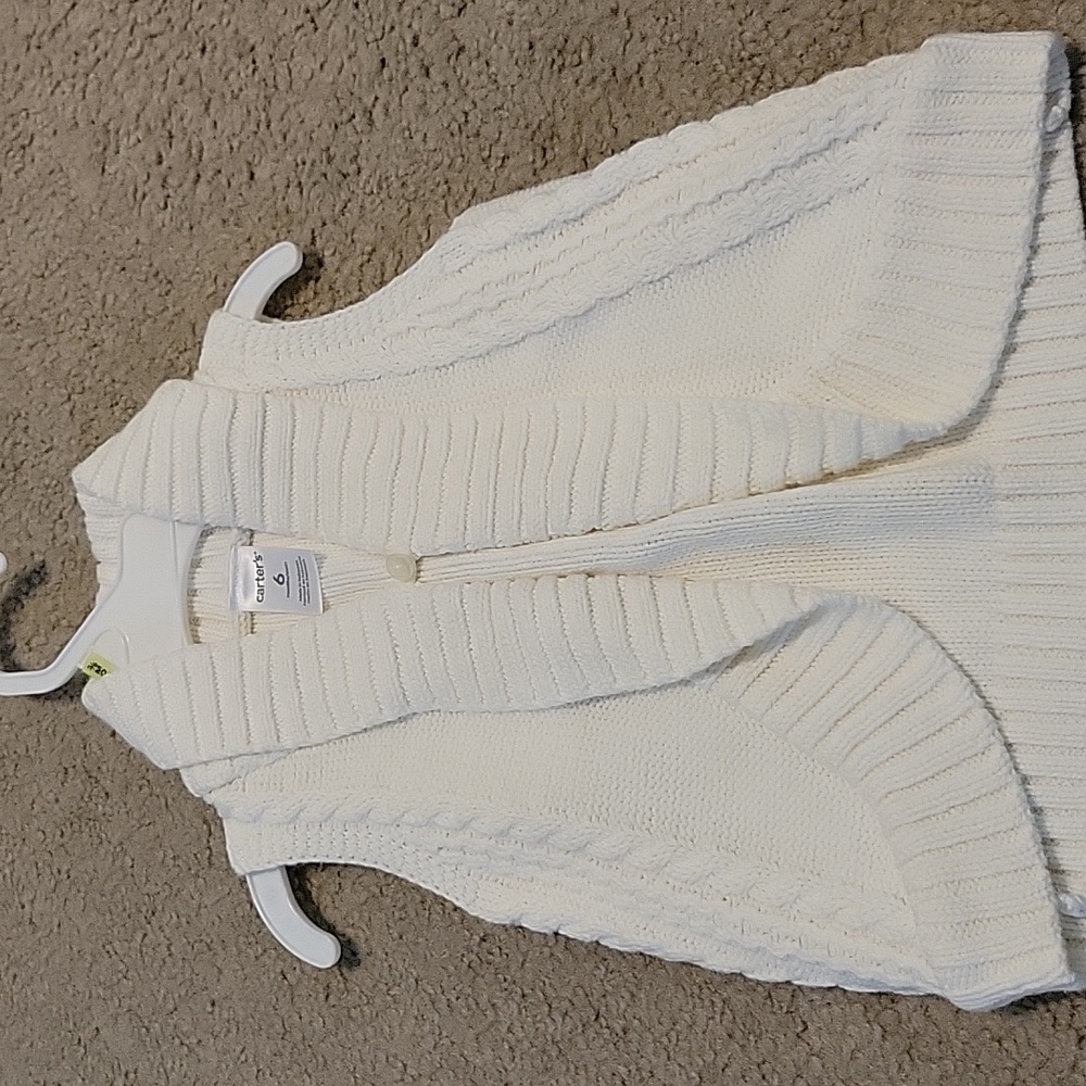 Carter's Girls Knit Sweater Vest NWOT size 6 months